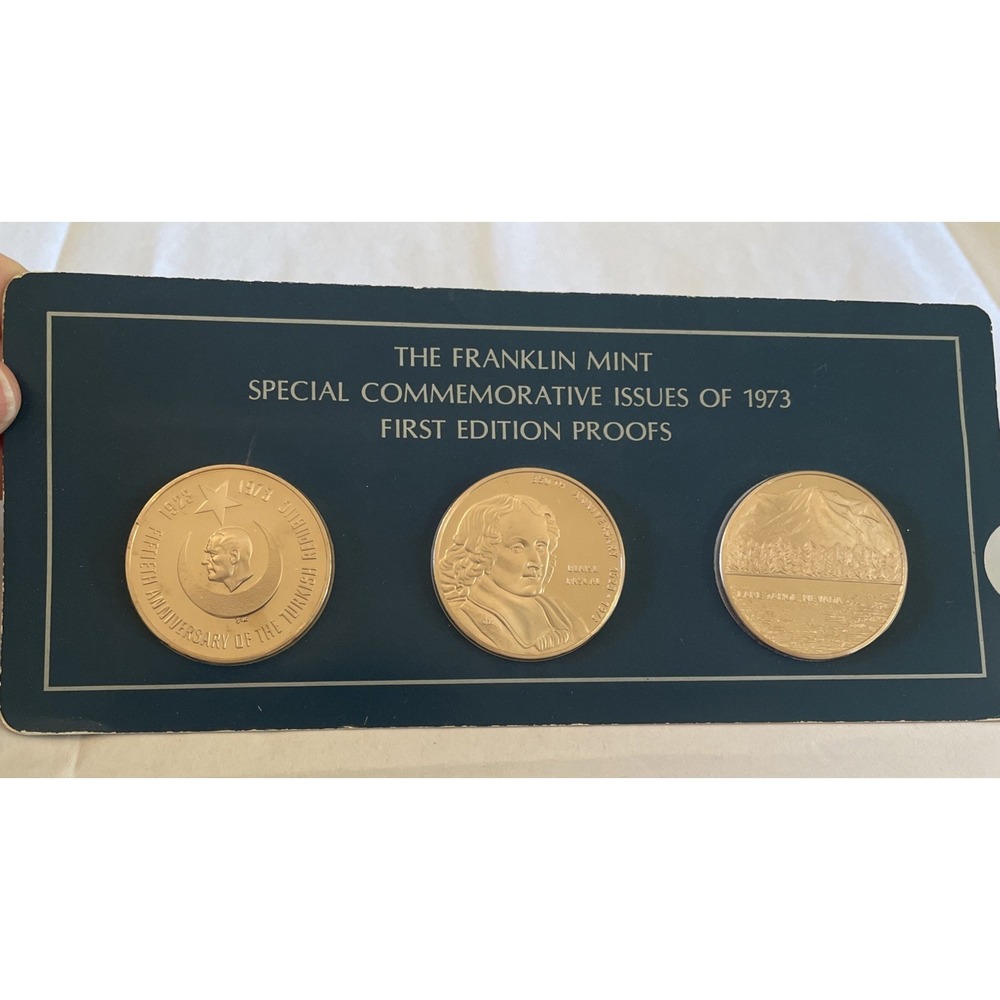 The Franklin Mint Special Commemorative Issues Of 1973 First Edition Proofs NIP